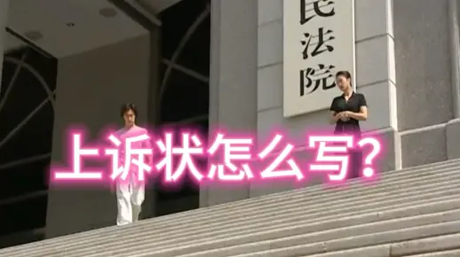 上诉状怎样写？