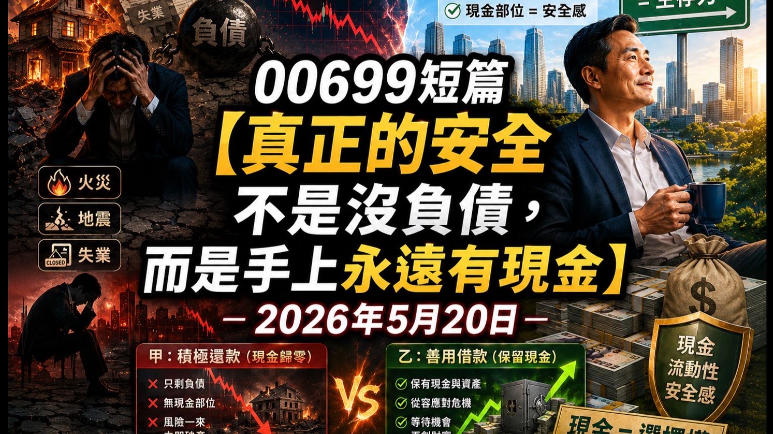 [00699] 短篇 真正的安全不是没负债，而是手上永远有现金 2026年5月20日 —CLEC投资理财频道