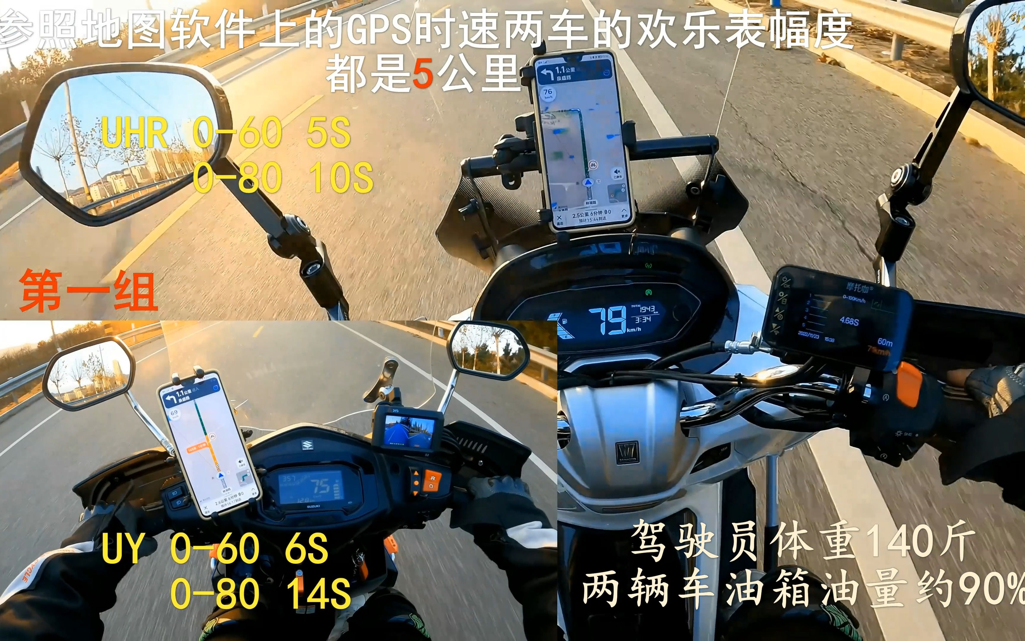 豪爵UHR150比铃木UY125快多少？尾箱是否会影响摩托车的平衡导致死亡摇摆？