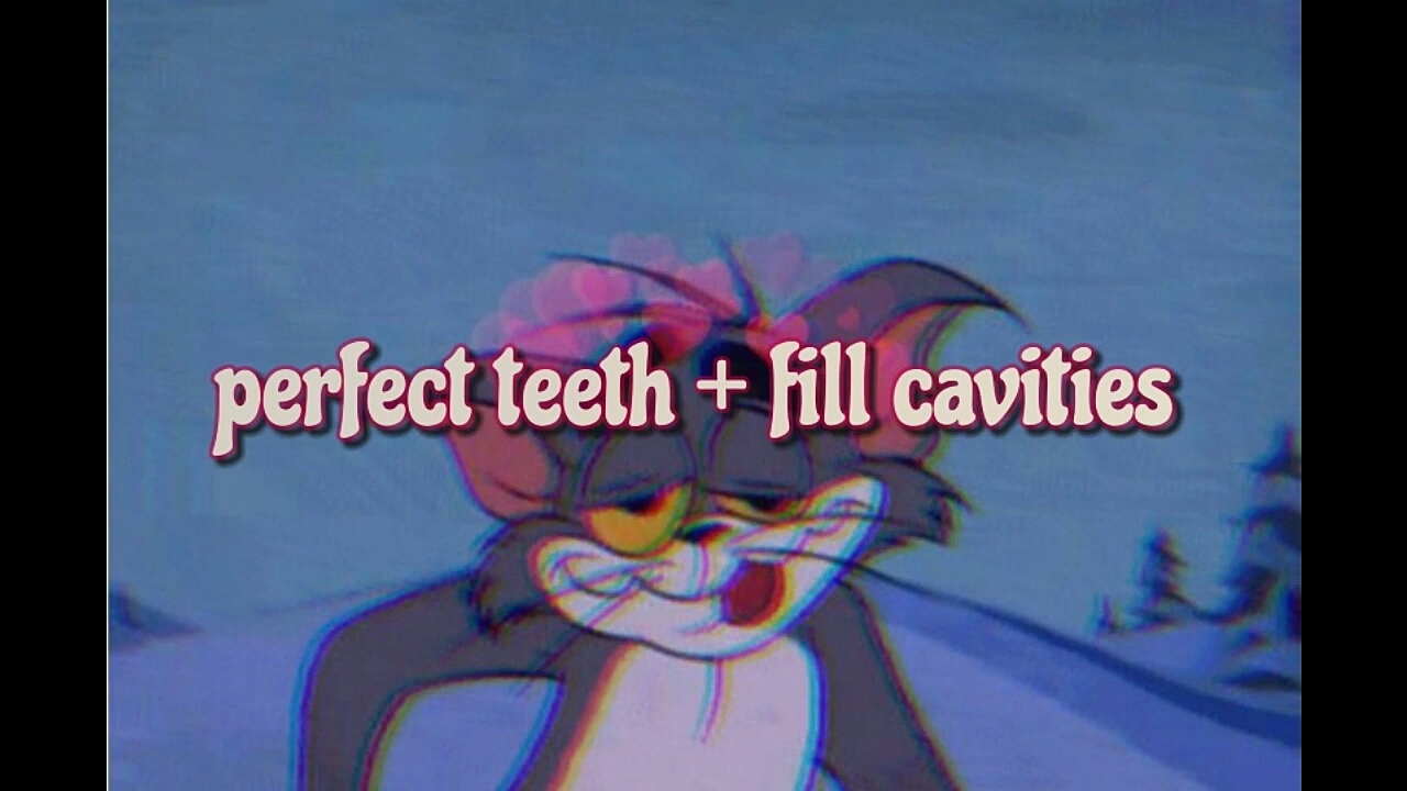 完美的牙齿和补空洞
