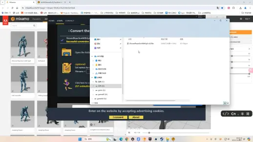 ue5导入mixamo动画使用mixamo_converter转换格式