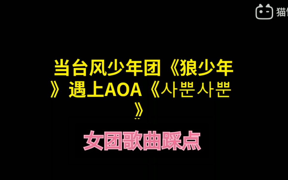 tyt台风少年团台风少年团狼少年踩点aoa猫步轻俏完整版