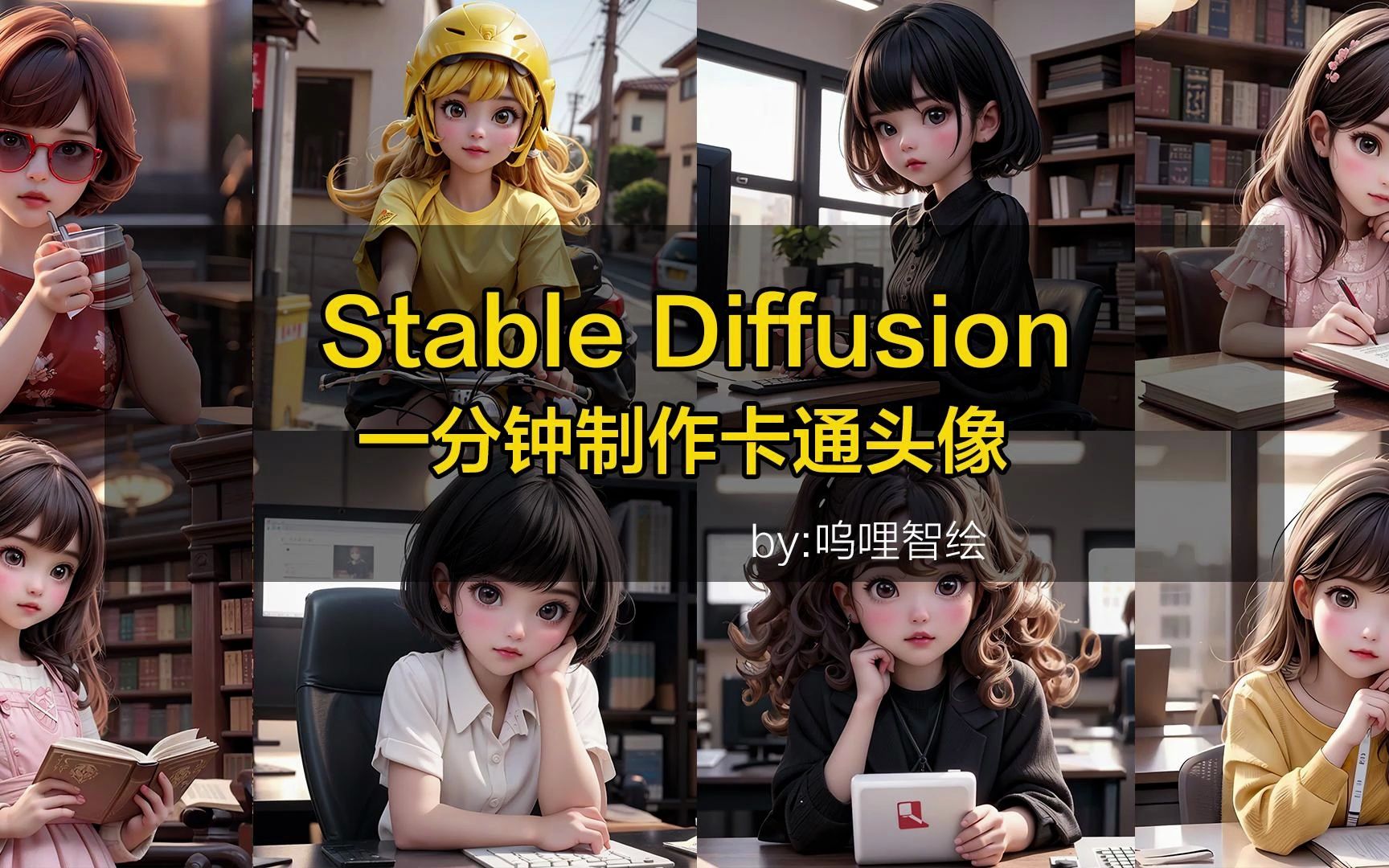 Stable Diffusion|一分钟学会卡通头像