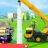 工程车队今天要修建风力发电站 工程车动画片大全 挖掘机挖土视频