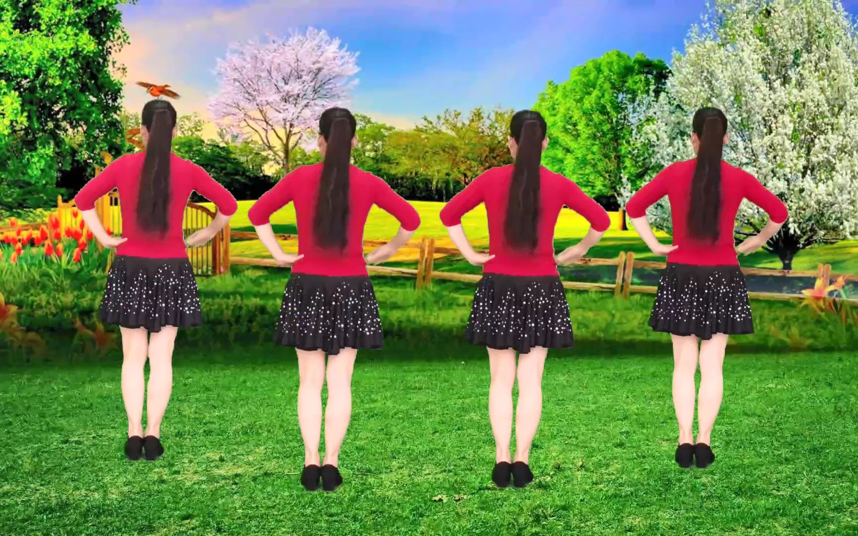 经典老歌广场舞《往事只能回味》正面演示