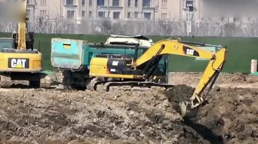 挖掘机视频表演大全挖土机 儿童最爱大挖机装车视频