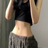 这个肚子真平 性感 细腰 美女