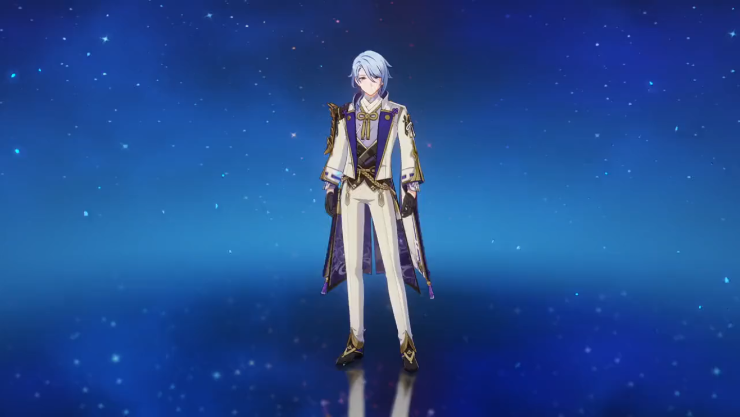 原神神里绫人待机动作展示会喝奶茶的绫人团子牛奶的升级版