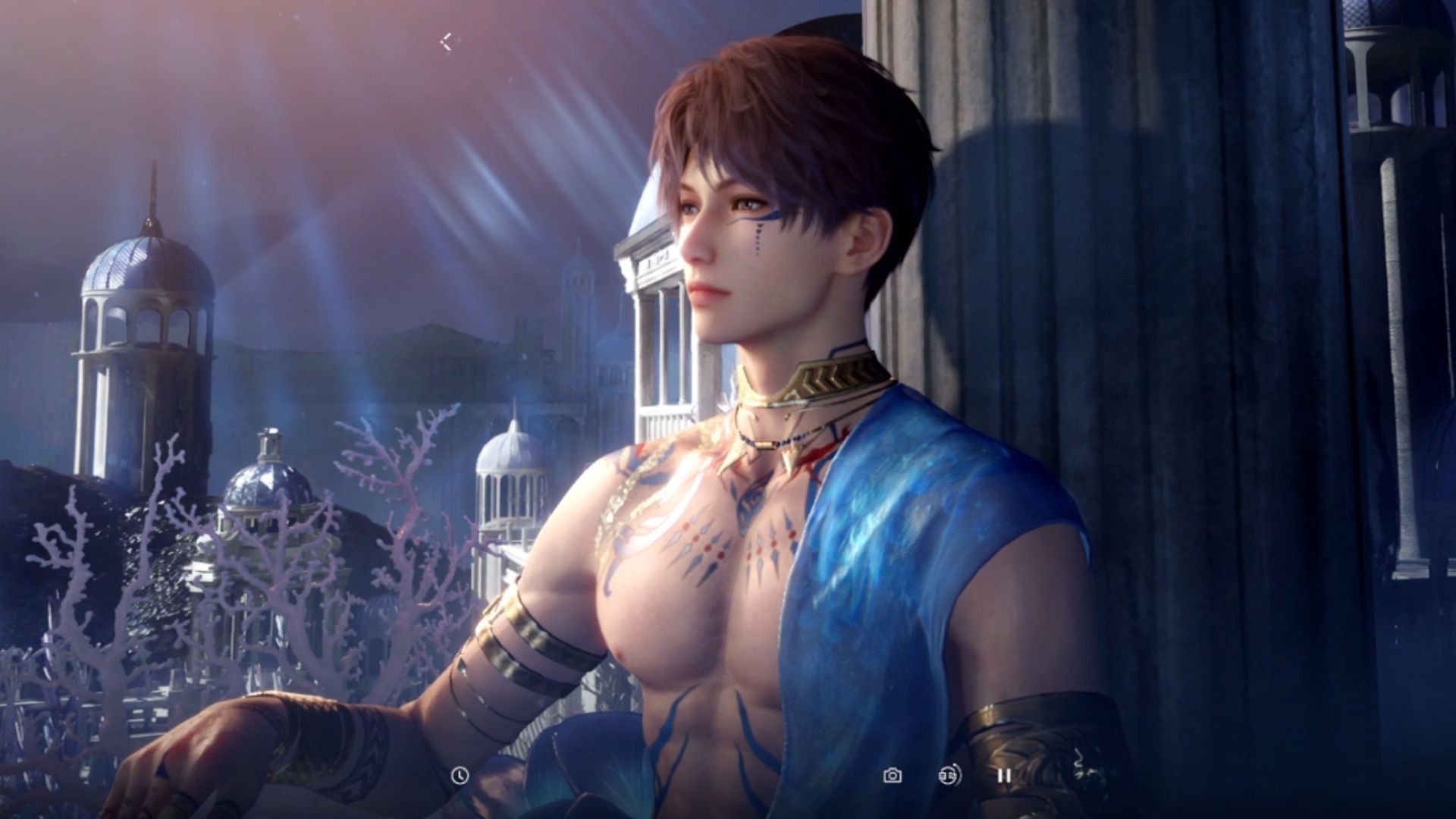 超长横屏下看利莫里亚落日