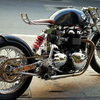 凯旋Bonneville 900 改装CAFE RACER 风格复古摩托车by Pi Customs