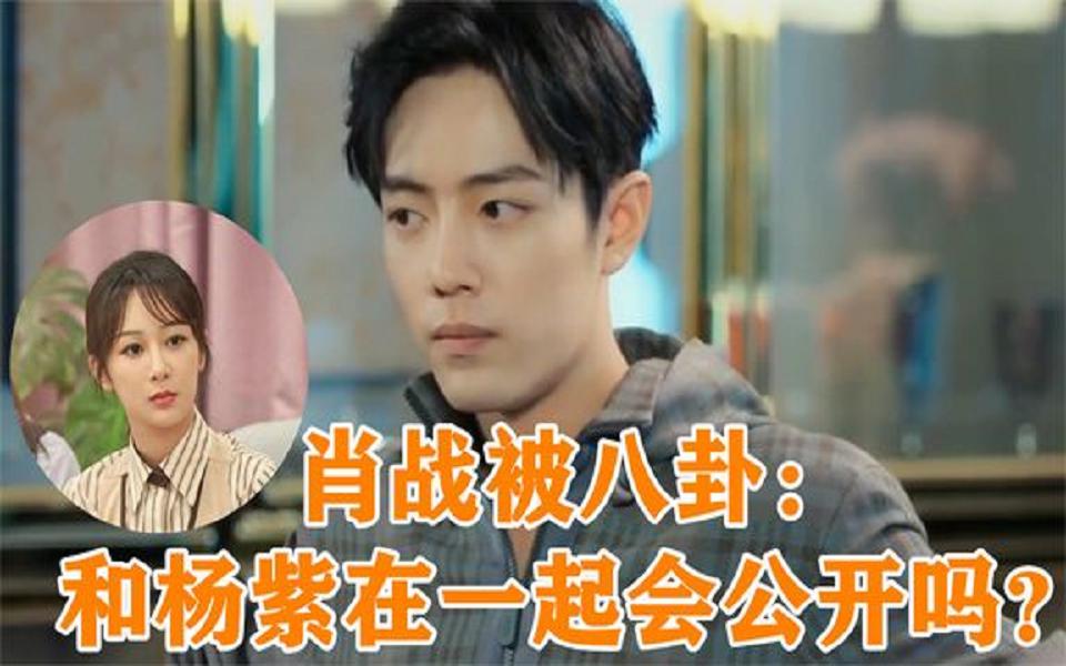 肖战被八卦:和杨紫在一起会公开吗?看他的回答,杨紫都