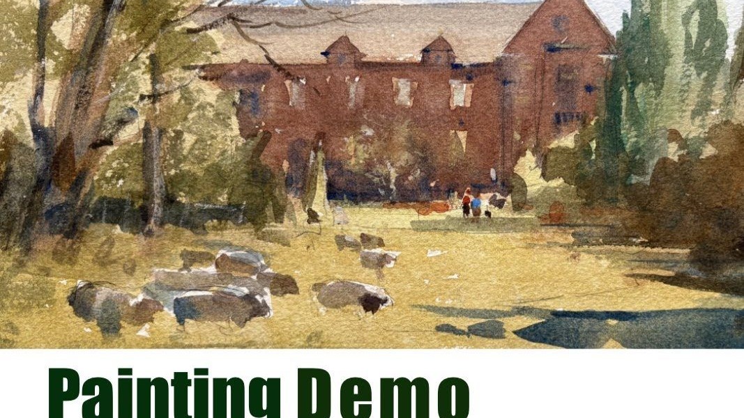 用水彩画一幅阳光明媚的风景 -- Jana Watercolor