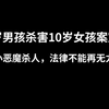 13岁男孩杀害10岁女孩案宣判，面对小恶魔杀人，法律不能再无力了