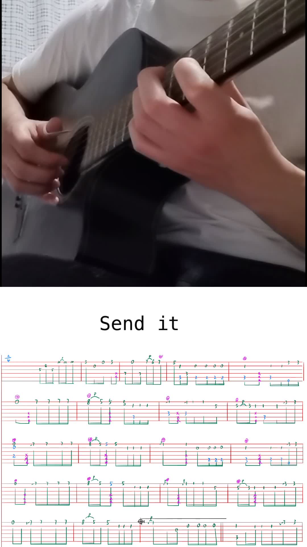 send it 吉他指弹(有谱)