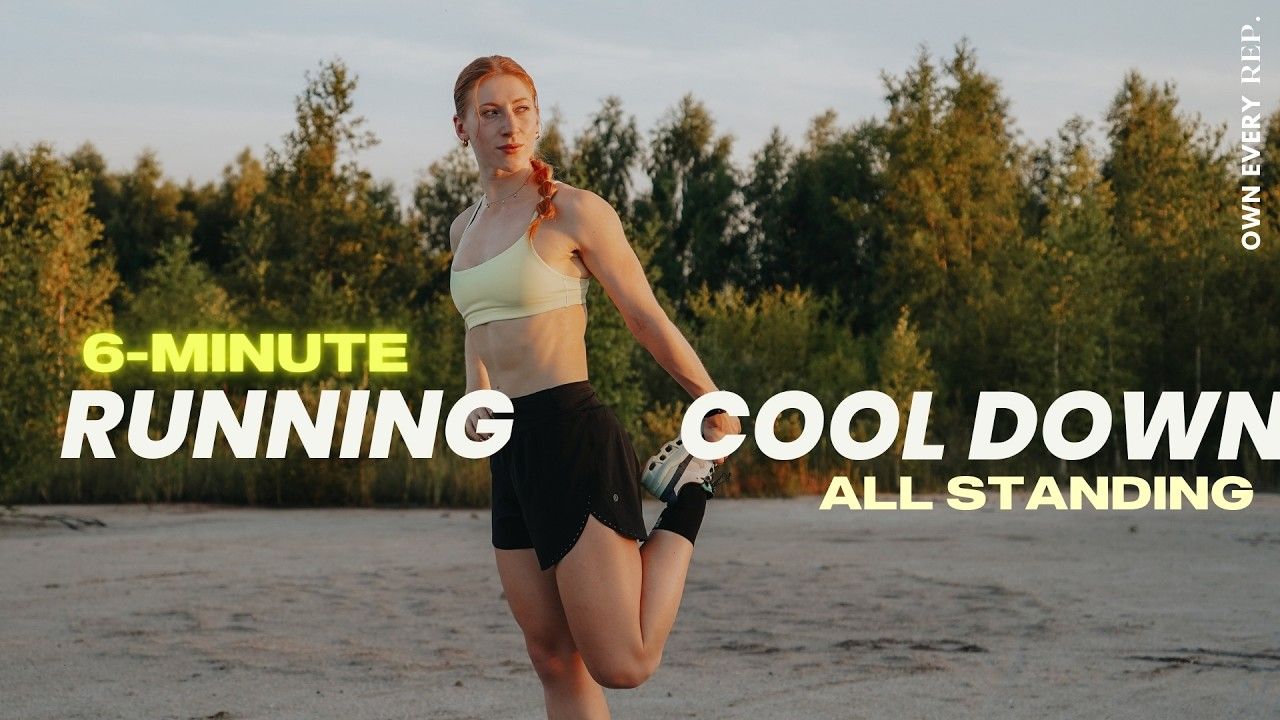 6 分钟跑后拉伸 | 全程站立 | 快速简单 | 无需任何设备 | julia.reppel | 4K超清