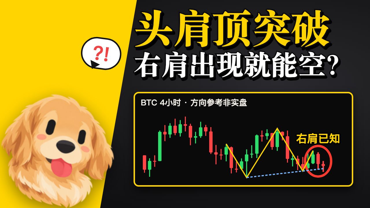 入场教学第33期｜头肩顶突破 右肩出现就能空？
