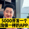 5000开发一个和淘保一模一样的APP