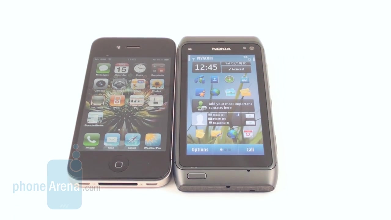 nokia n8 vs apple iphone 4