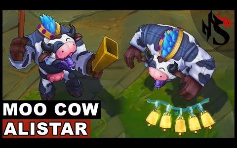 哞哞牛-阿利斯塔 新皮肤特效技能展示(lol英雄联盟)
