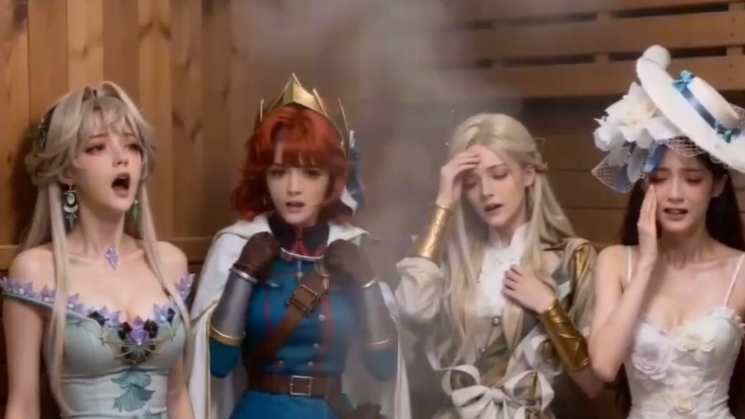 余晖桑拿房挑战～