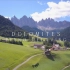 多洛米蒂山4K航拍-位于阿尔卑斯山的“人间仙境”