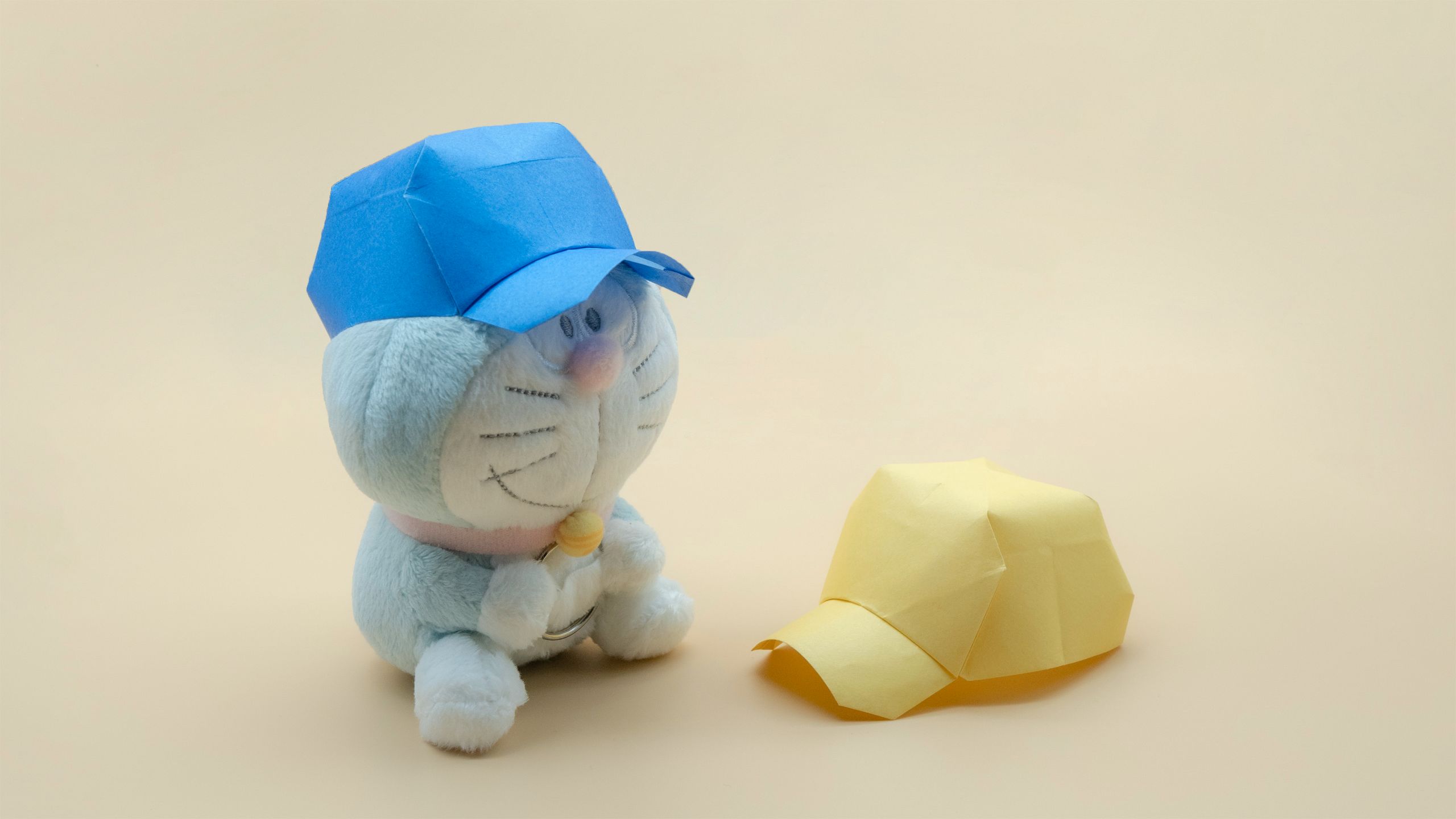 【折纸-教程】折个棒球帽，可以戴的哦