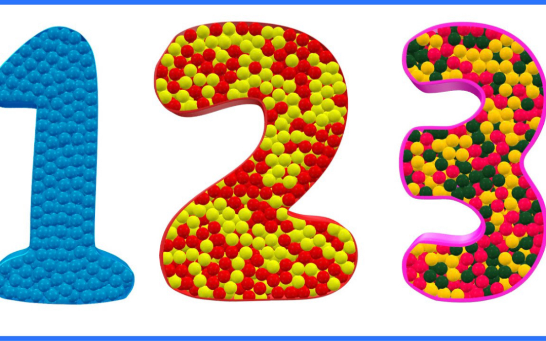 彩色珠子学习数字 1到10 Learn Numbers From 1 To 10