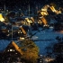 【白噪音】【学习向】【放松】2小时/夜里下着雪的日本小村庄/下雪声&钟声&街道声