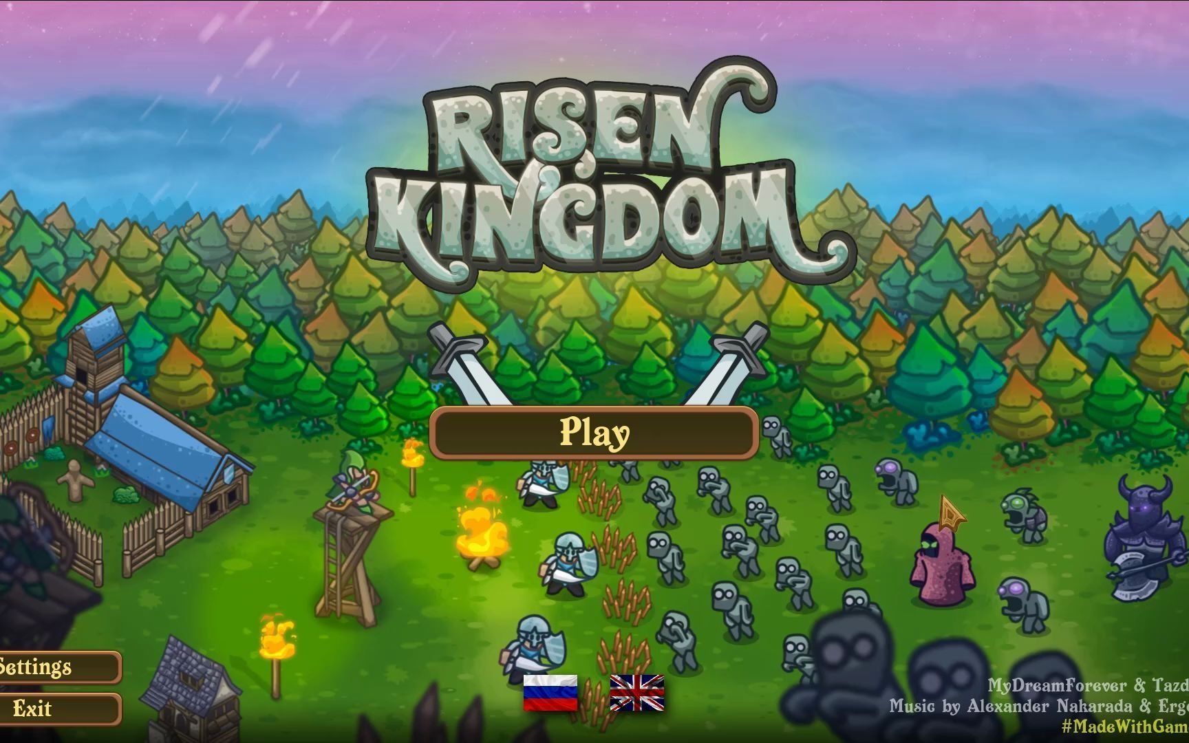 卡通风格2D版亿万僵尸？试玩体验《Risen kingdom》游戏第一关
