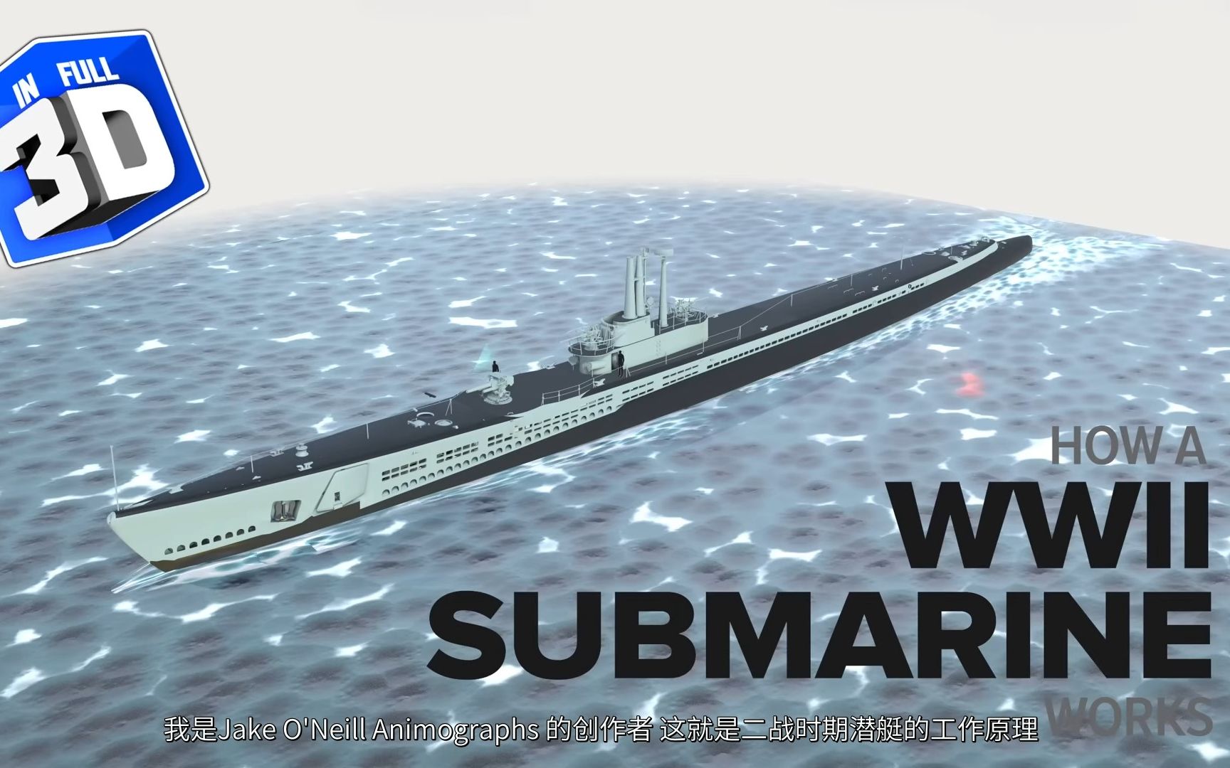 【熟肉自翻】3D 美国二战潜艇工作原理 （基于小鲨鱼级和巴劳鱵级）How a WWII Submarine Works