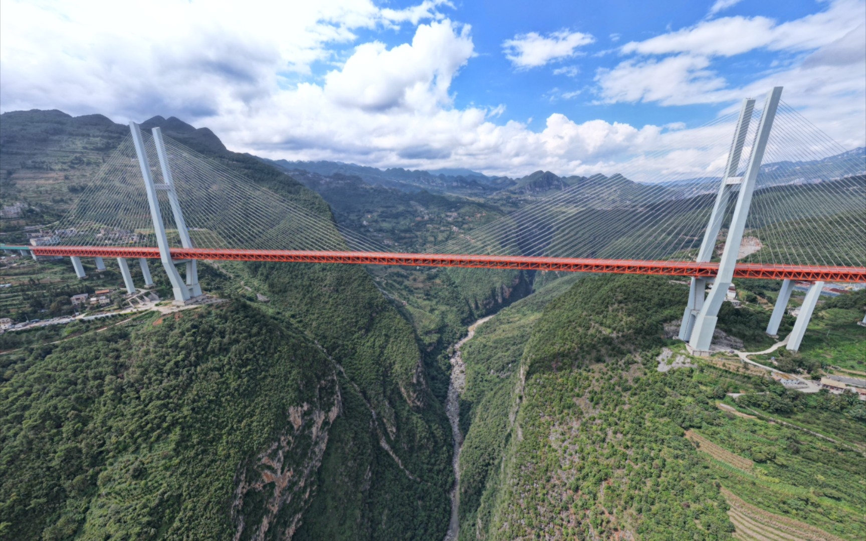 世界第一高桥,北盘江大桥(六盘水,高度五百多米.