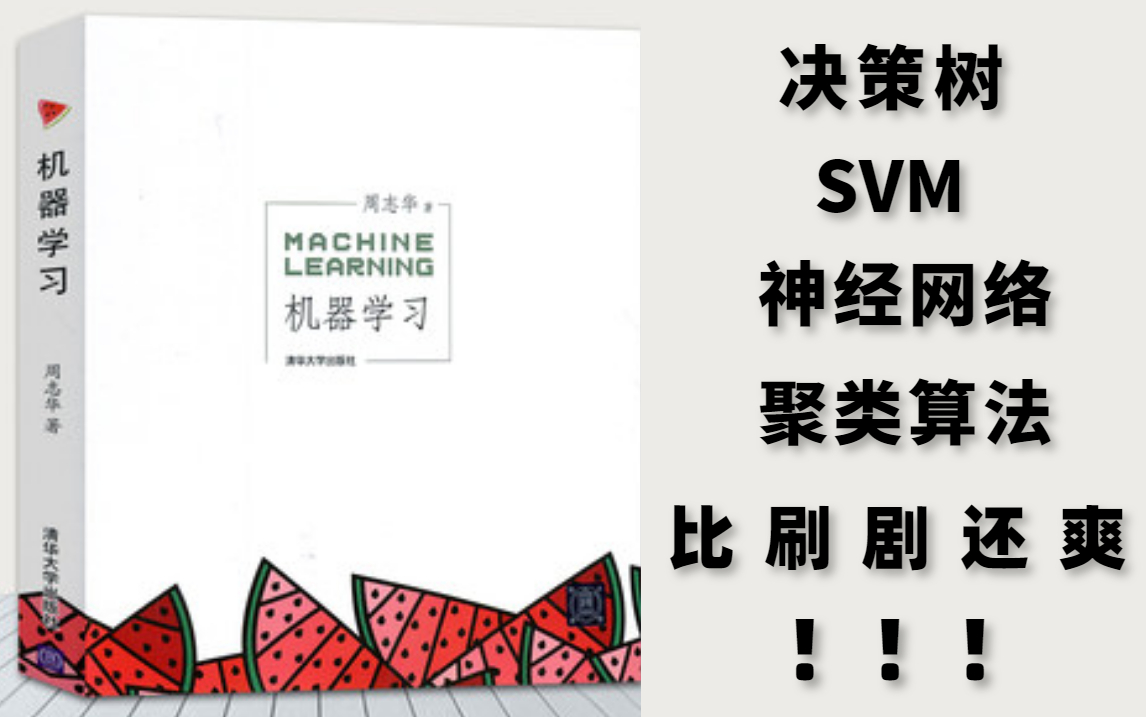 整整195集!华理博士终于把《西瓜书》中全套【机器学习算法】代码实现+项目实战给讲清楚了!草履虫都学得会!(决策树算法/神经网络/SVM)哔哩哔...