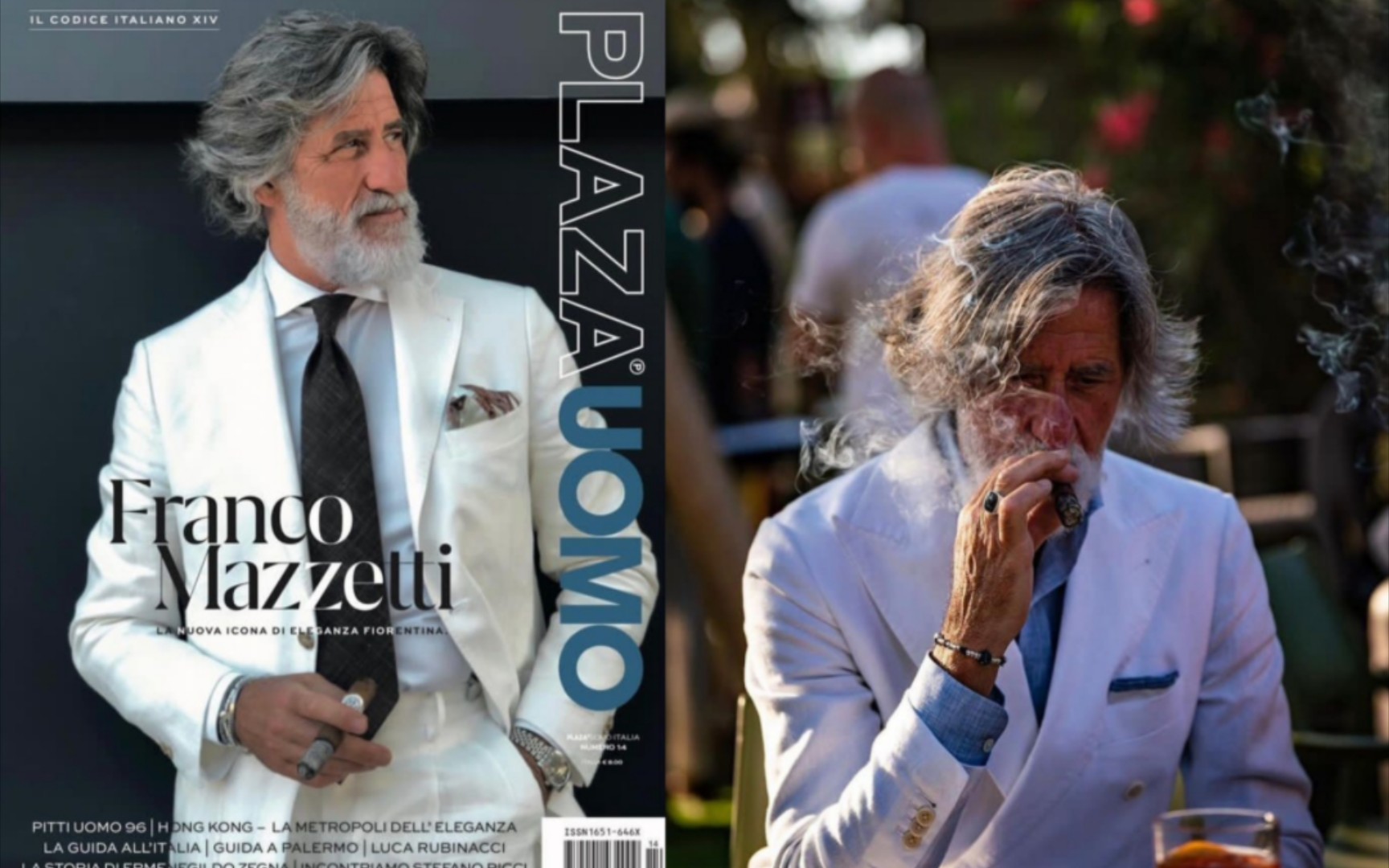 全世界最会穿西装的男人之？看完意大利著名网红穿搭博主Franco Mazzetti的你就明白了。现年69岁 ins:franz_1955。