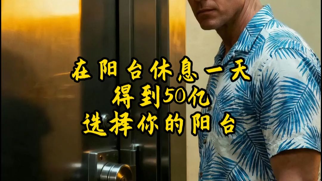 在阳台休息一天，得到50亿美元