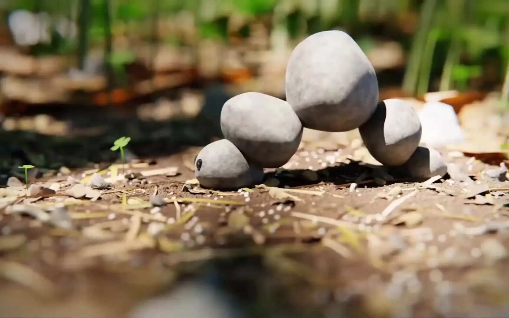 一块想做毛毛虫的鹅卵石，一个励志故事《鹅卵石》