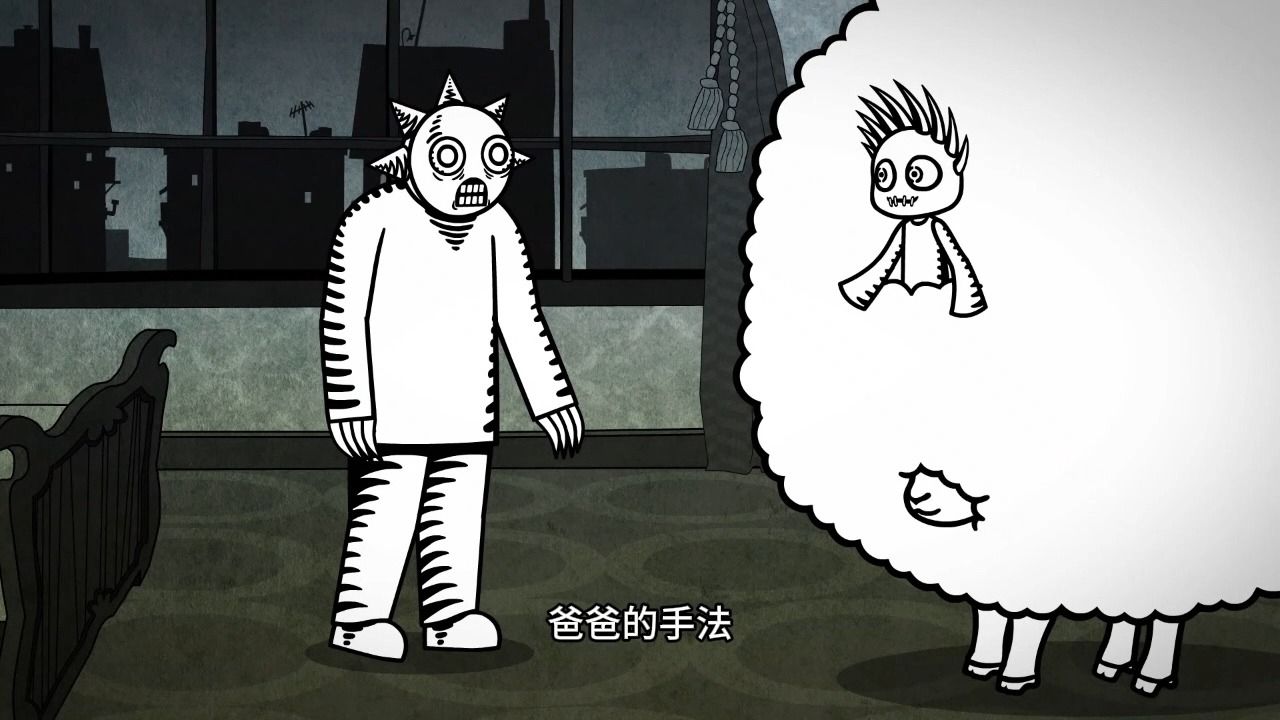 羊和帕克 第七十六集片段2 尖尖帕克家族｜the Forks with spiky hands