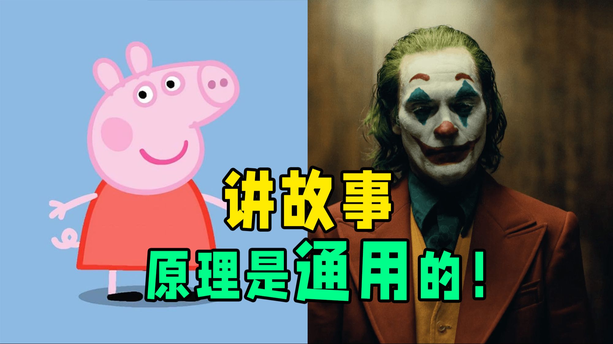 讲故事的秘密——控制信息《小猪佩奇》《小丑》【老白的分镜课】