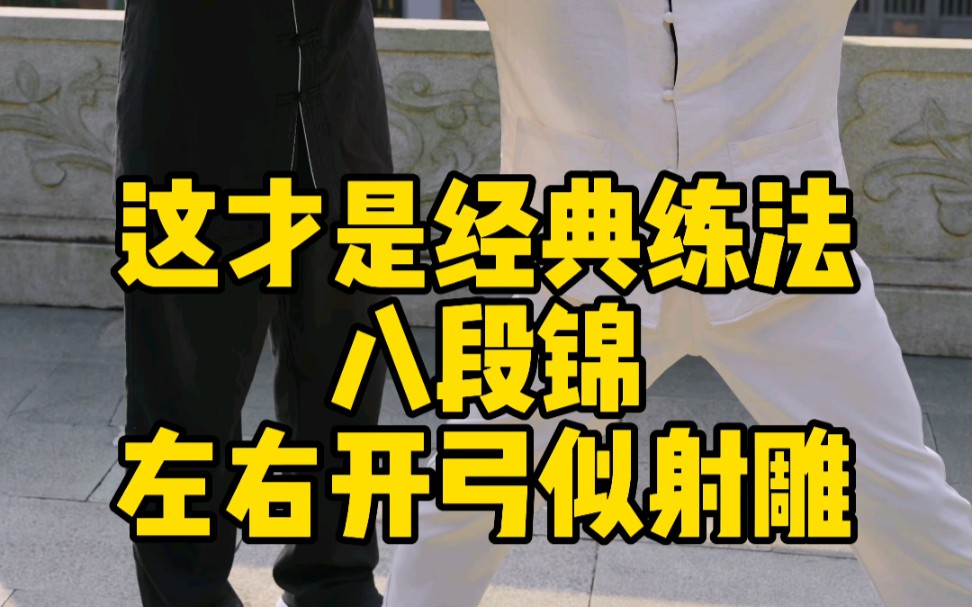 这才是八段锦的左右开弓似射雕经典练法#八段锦#左右开弓似射雕#八段锦跟练#海涛教八段锦#暄朗太极