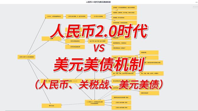 人民币2.0时代 VS 美元美债机制：人民币、关税战、美元、美债的核心逻辑