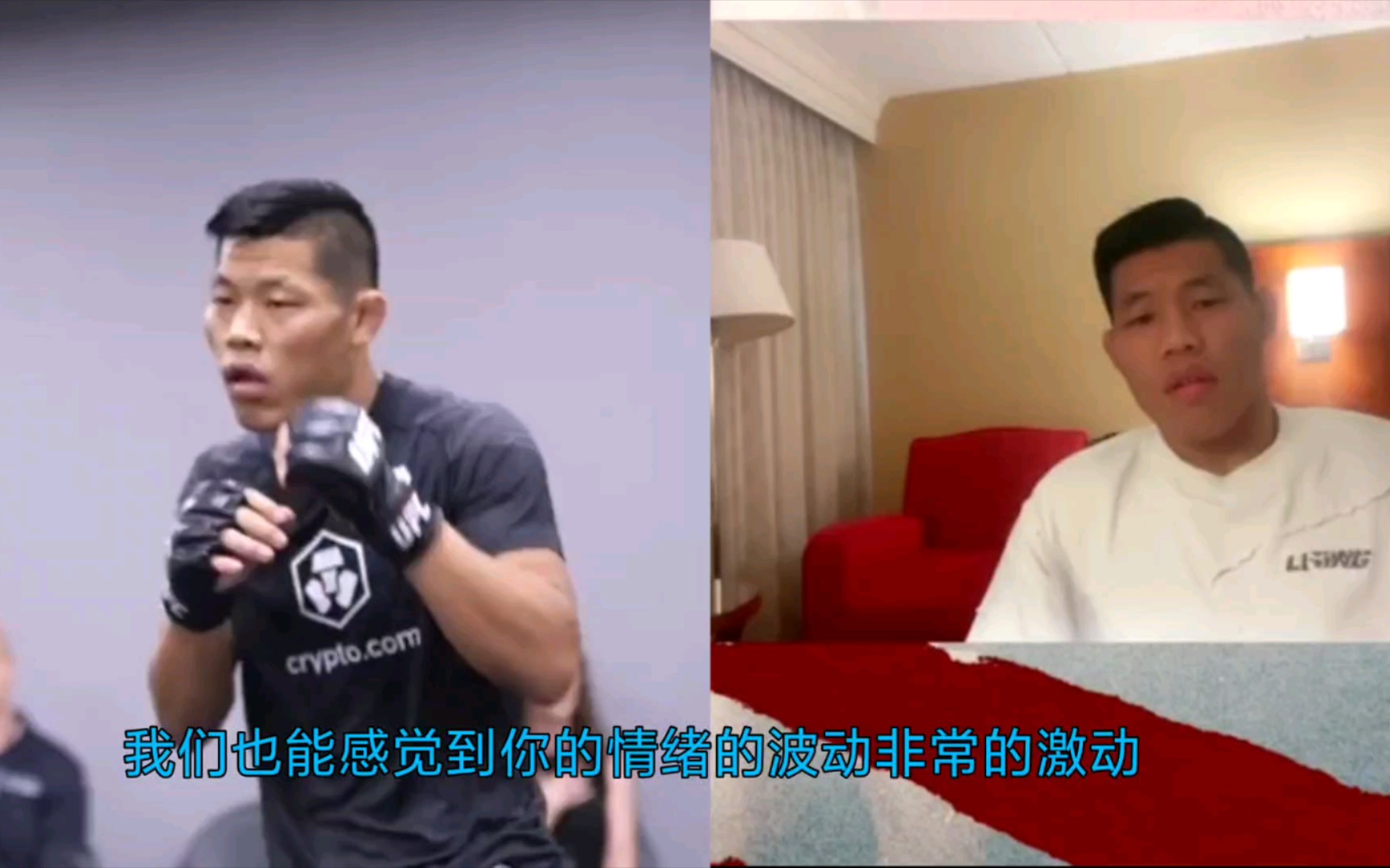 李景亮TKO老穆后赛后采访，赛前竟然得了新冠，完全不屑黑粉!