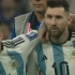 阿根廷夺冠瞬间 梅西反应