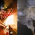 示威者白宫外点燃美国国旗 白宫“黑了”
