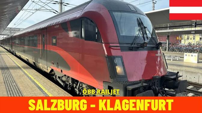 【4K】【前方展望】奥地利铁路 锐捷列车 萨尔茨堡火车总站到克拉根福火车总站