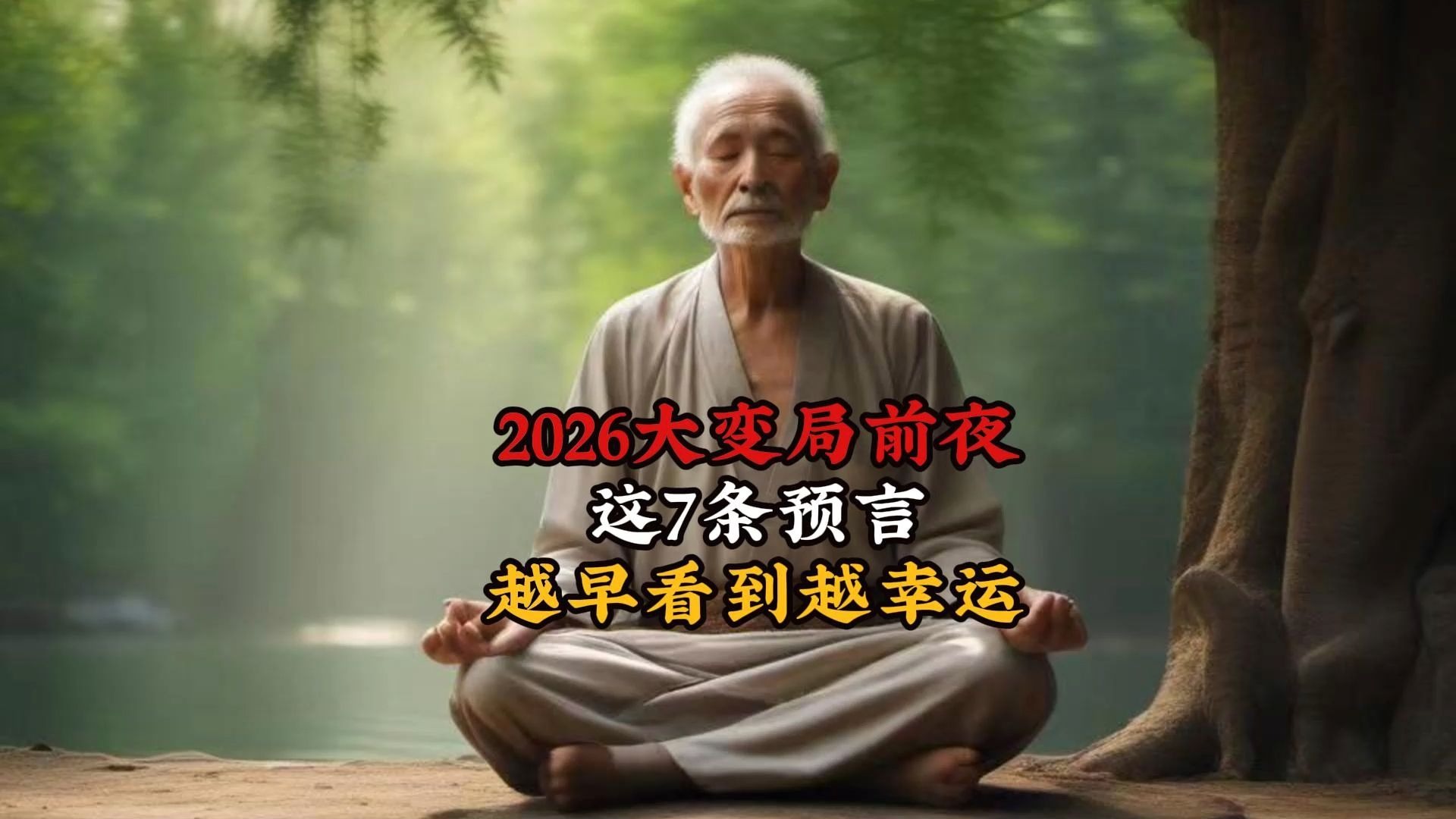 2026大变局前夜，这7条预言不得不看。