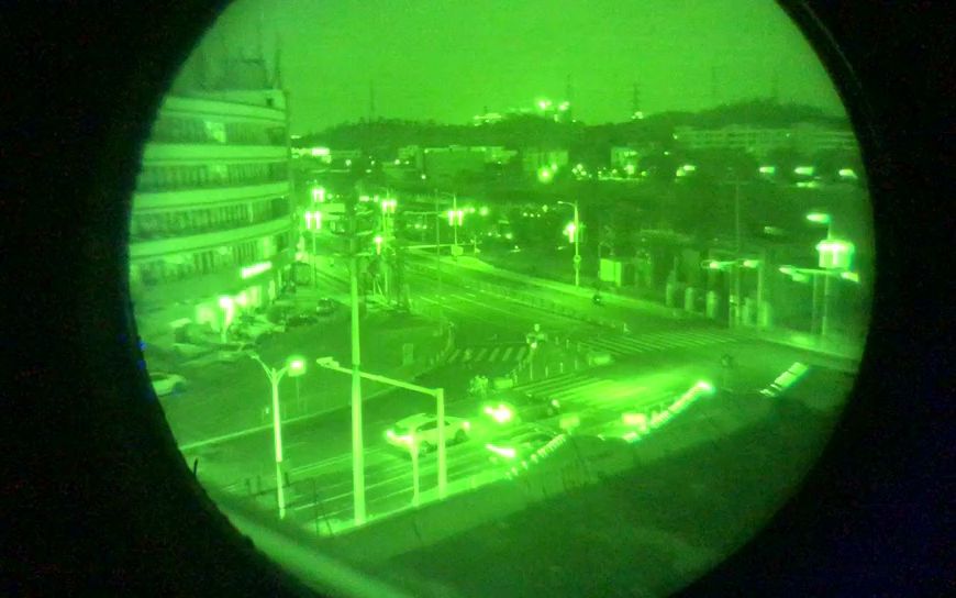 纯军用国产头戴夜视仪DTS-31N成像效果 已入围公安部采购目录！