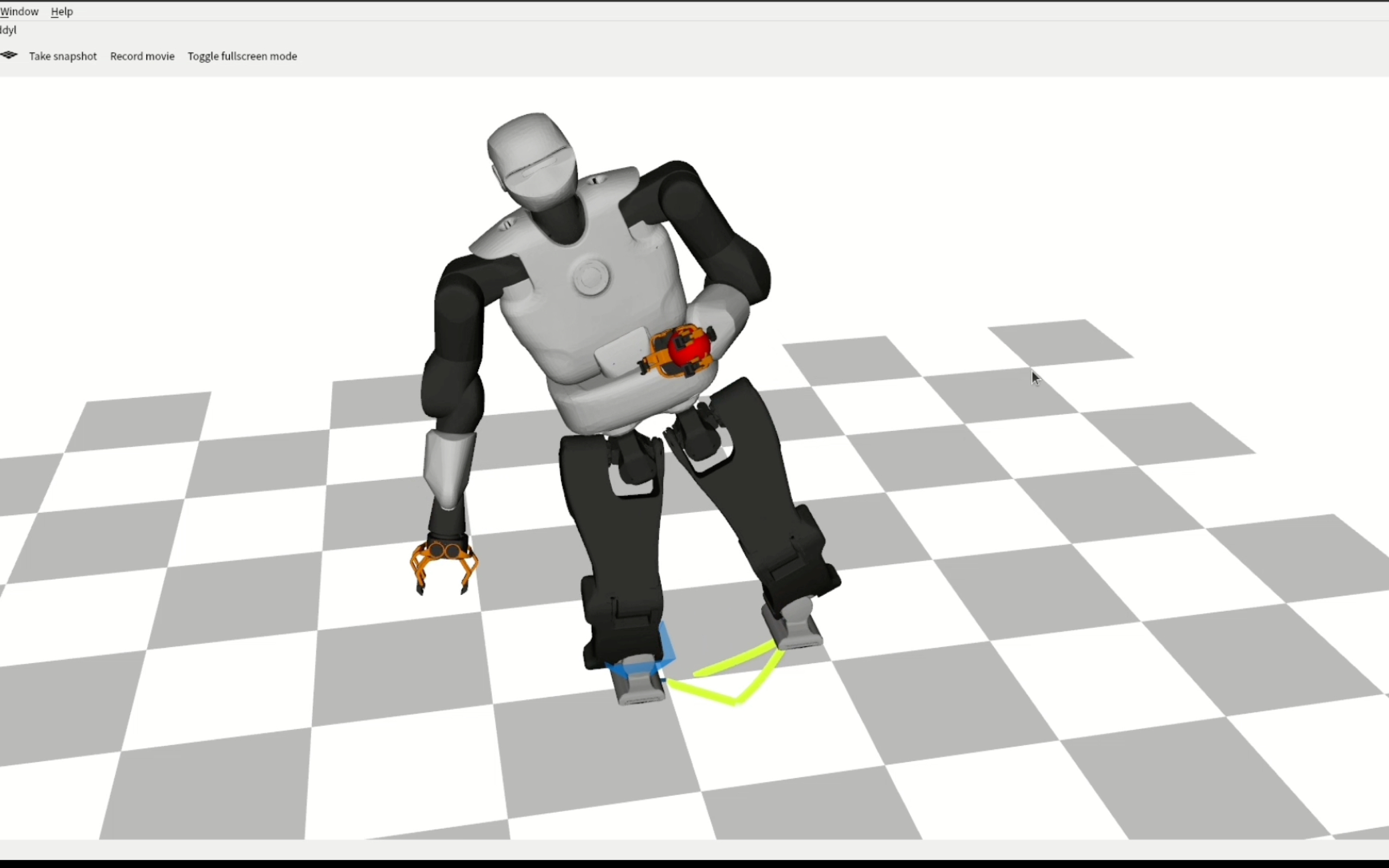crocoddyl足式接触机器人优化控制软件例子演示