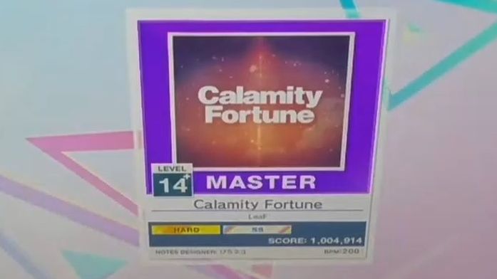 【CHUNITHM】【中二节奏】Calamity Fortune[14.7][sss]