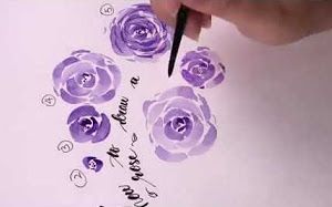 水彩教程 简单又好看的玫瑰画法 哔哩哔哩 つロ干杯 Bilibili