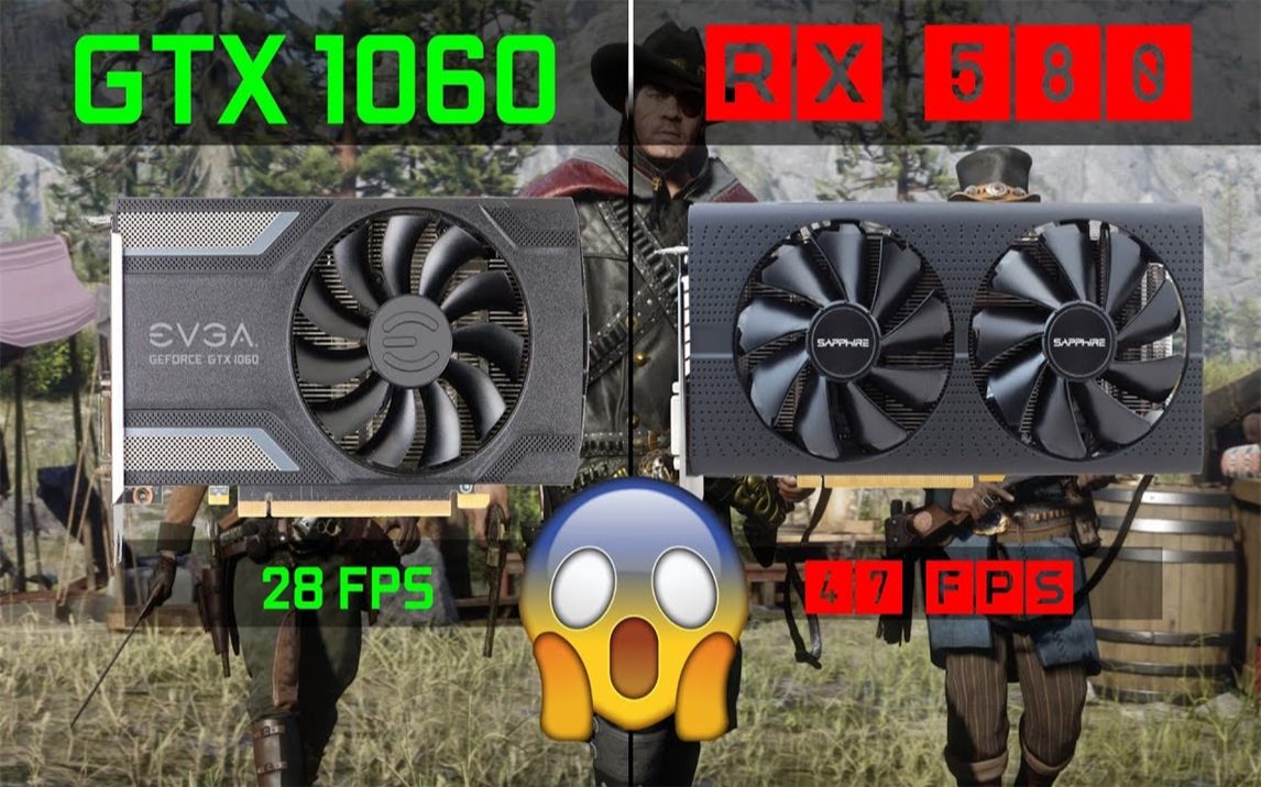 Amd Radeon Rx 580 Vs Gtx 1060 6gb GTX 1060 6G vs RX 580（2304SP 4G） 显卡游戏性能测试对比（1080P分辨率，CPU为R5 1600） 1080P