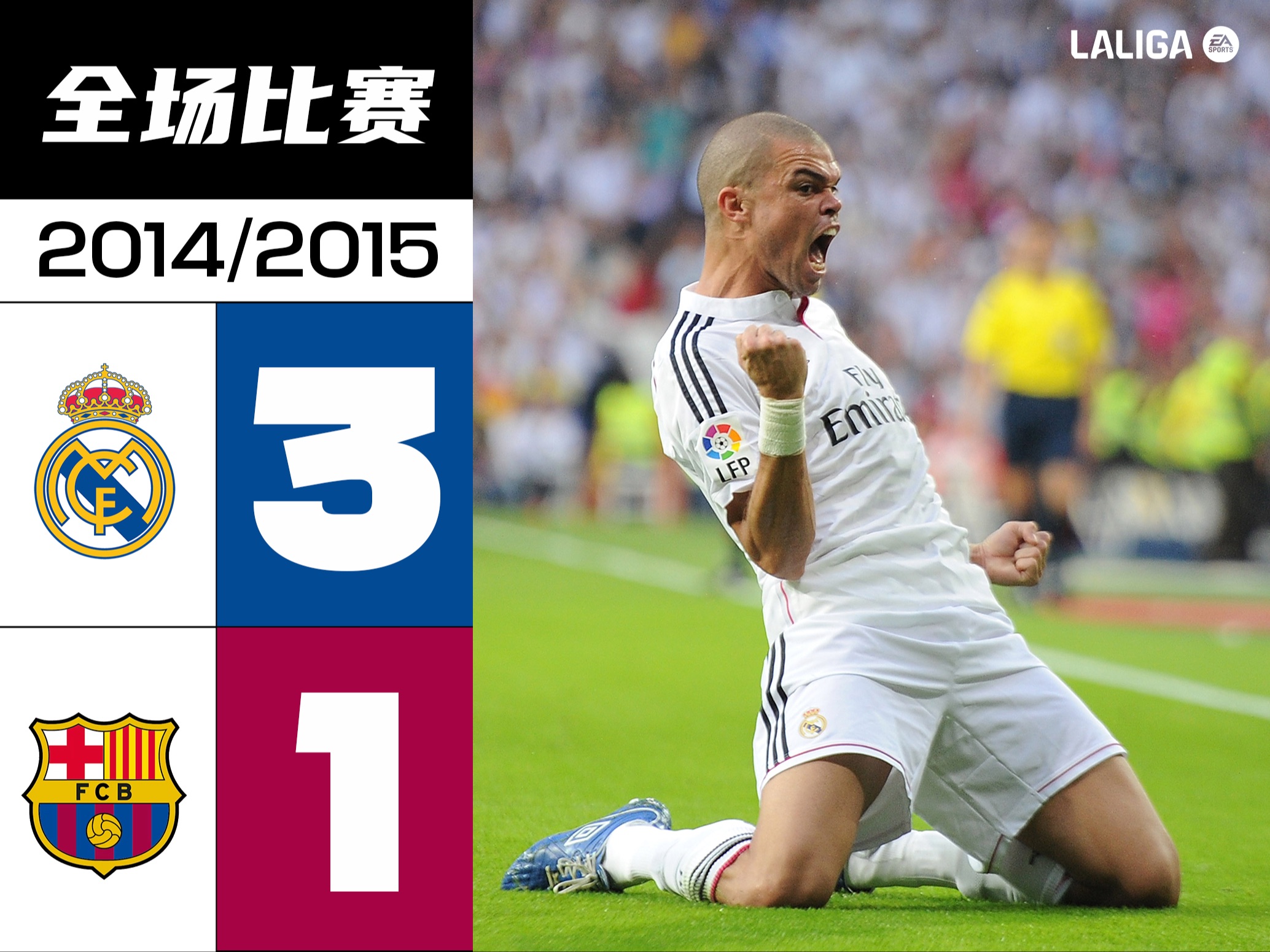【西甲经典回顾】2014/15赛季 皇家马德里3-1巴塞罗那